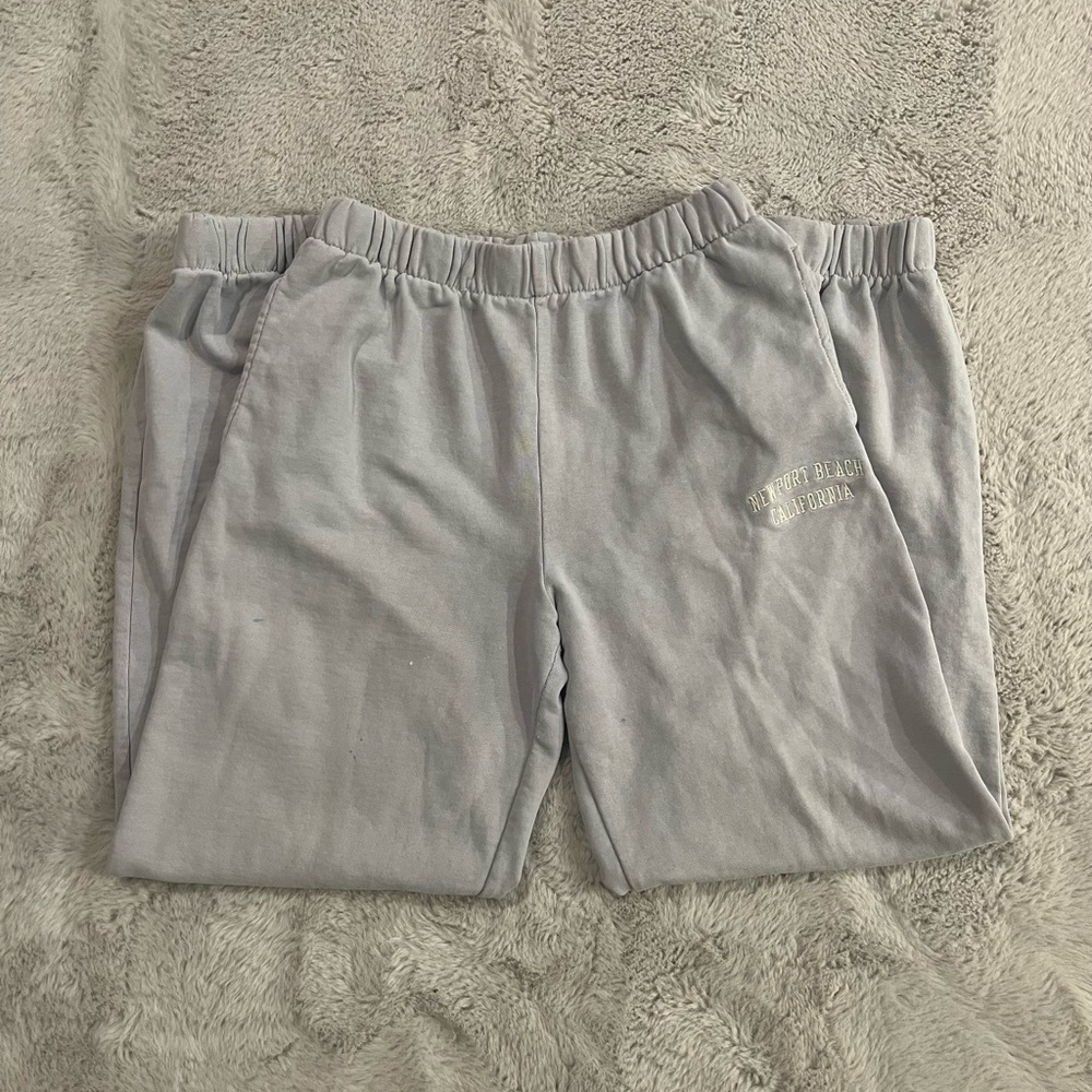 Brandy Melville Gray Joggers with Relaxed Fit